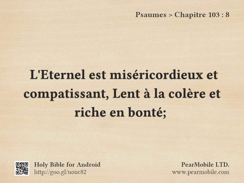 Psaumes, Chapitre 103:8